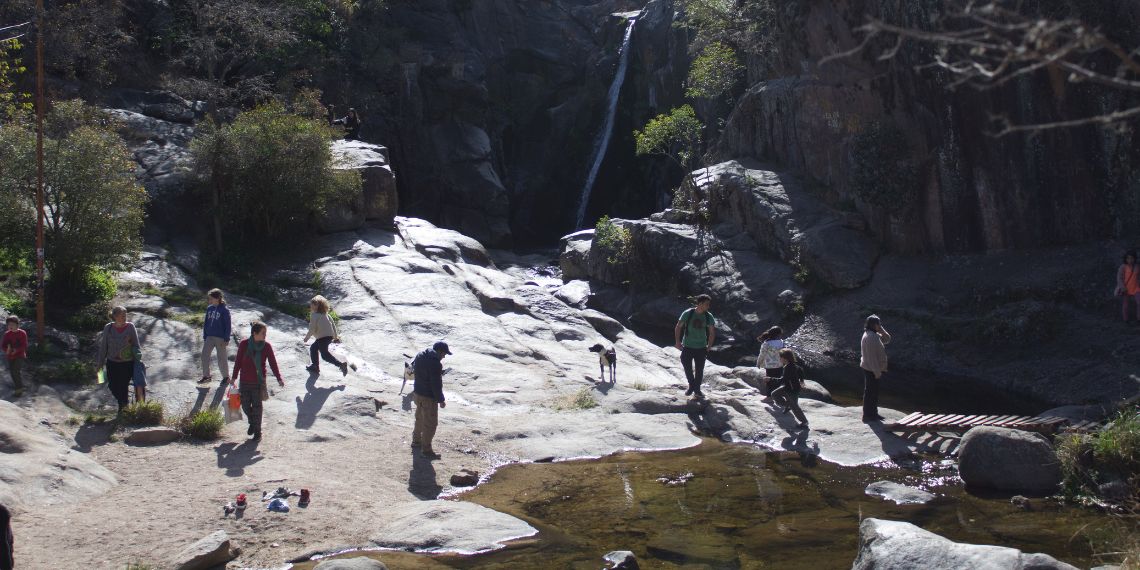 La cascada de Tanti, un lugar para disfrutar en días de buen clima. (Medina, Pablo Exequiel)