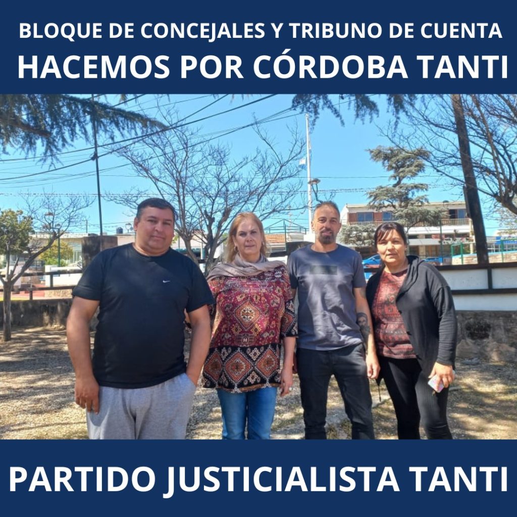 Los concejales de Hacemos Por Córdoba Lucio López, Patricia Mojica y Juan Quevedo; y la Tribuno de Cuentas, María Patiño