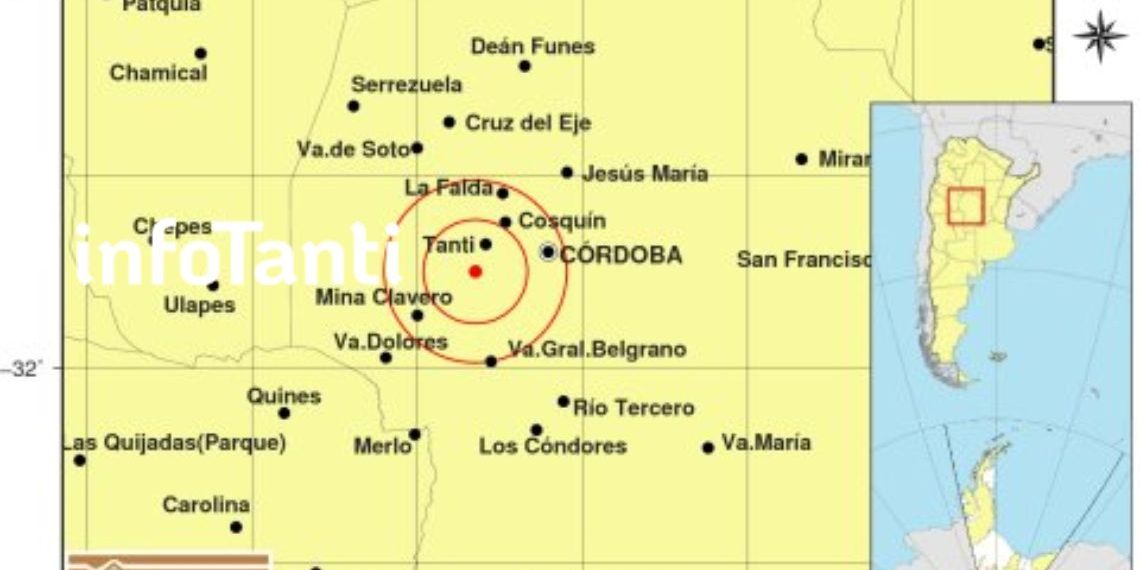 Cerca. El epicentro del sismo fue a pocos kilómetros de Flor Serrana (Inpres)
